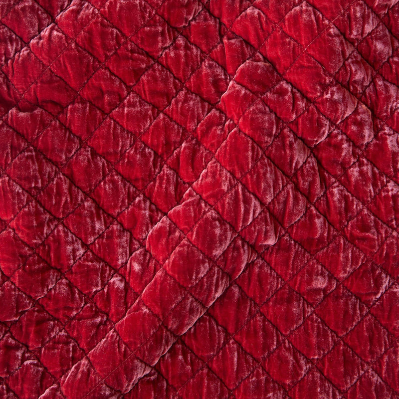 Bella Notte Silk Velvet Quilted Throw Blanket