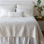 Bella Notte Silk Velvet Quilted Coverlet