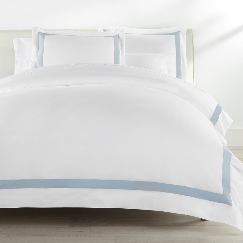 Peacock Alley Soprano Trim Sateen Duvet Cover