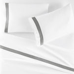 Peacock Alley Soprano Trim Sateen Flat Sheet