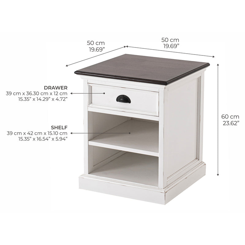 Beckton Accent 1 Drawer Bedside Table