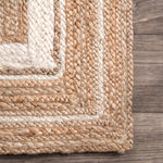 Haley Border Jute Flatweave Rug