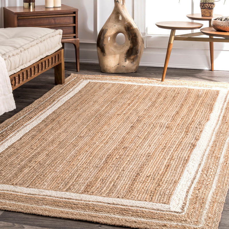 Haley Border Jute Flatweave Rug