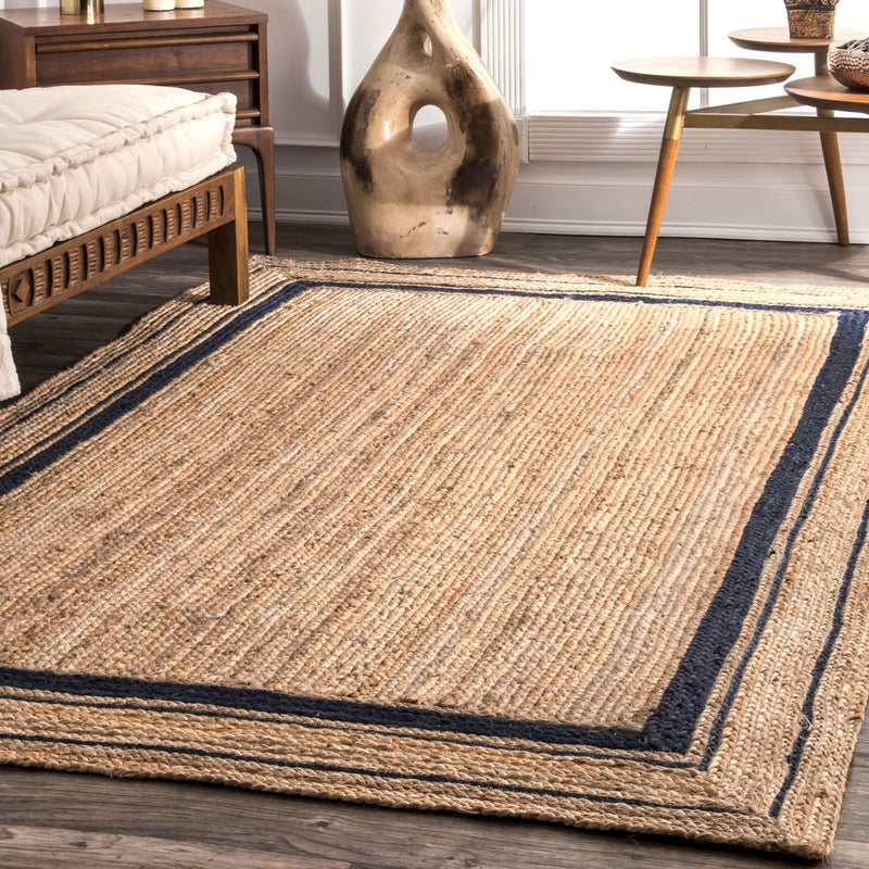 Haley Border Jute Flatweave Rug