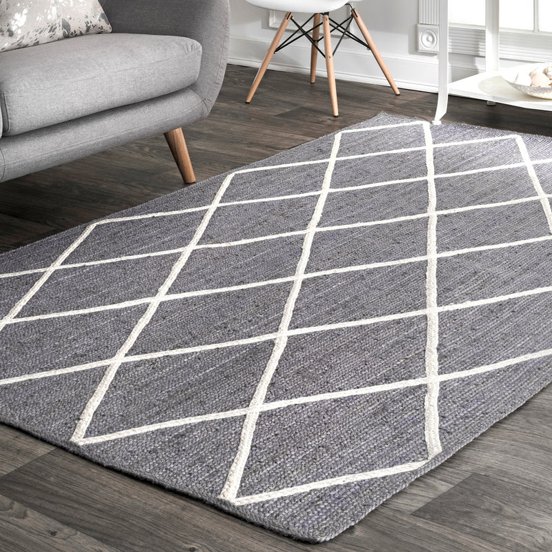 Trellis Jute Hand Woven Rug