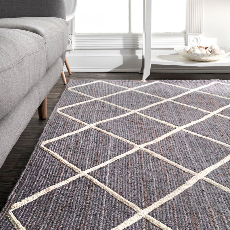 Trellis Jute Hand Woven Rug