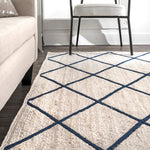 Trellis Jute Hand Woven Rug