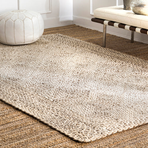 Edmonds Trellis Jute Braided Rug