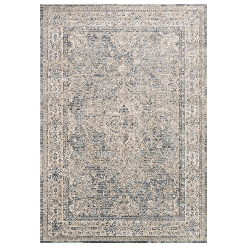 Loloi II Teagan Sky/Natural Power Loomed Rug