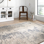 Loloi II Teagan Natural/Denim Power Loomed Rug