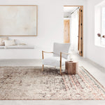 Loloi Theia Taupe/Brick Power Loomed Rug