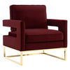 Gambit Gold Velvet Chair