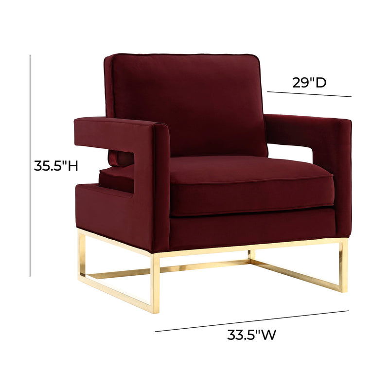 Gambit Gold Velvet Chair