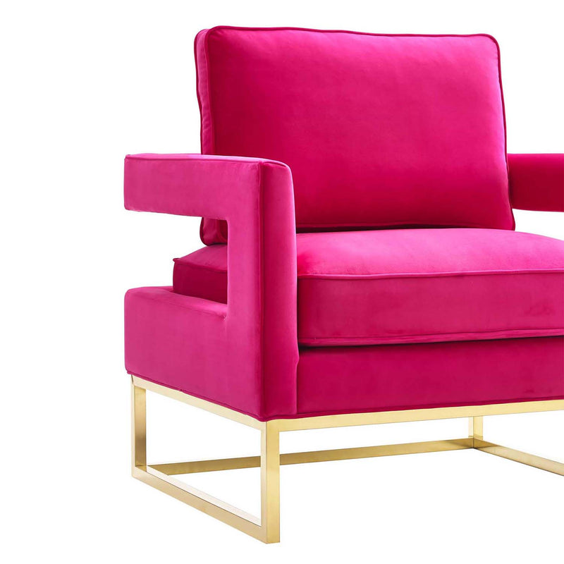 Gambit Gold Velvet Chair