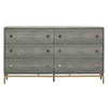 TOV Furniture Pesce Shagreen 6 Drawer Dresser