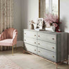 TOV Furniture Pesce Shagreen 6 Drawer Dresser