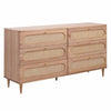 TOV Furniture Carmen Cane 6 Drawer Dresser