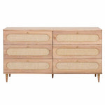 TOV Furniture Carmen Cane 6 Drawer Dresser