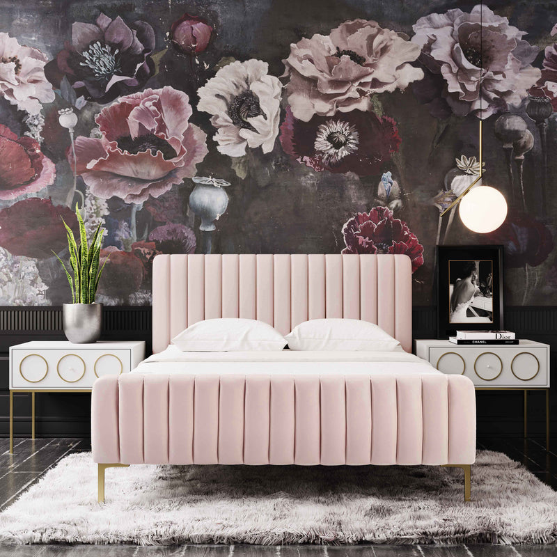 TOV Furniture Angela Velvet Bed