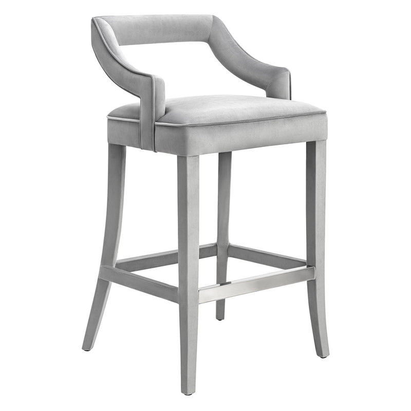 TOV Furniture Tiffany Velvet Bar Stool