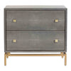 TOV Furniture Pesce Shagreen Nightstand