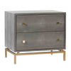 TOV Furniture Pesce Shagreen Nightstand