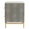 TOV Furniture Pesce Shagreen Nightstand