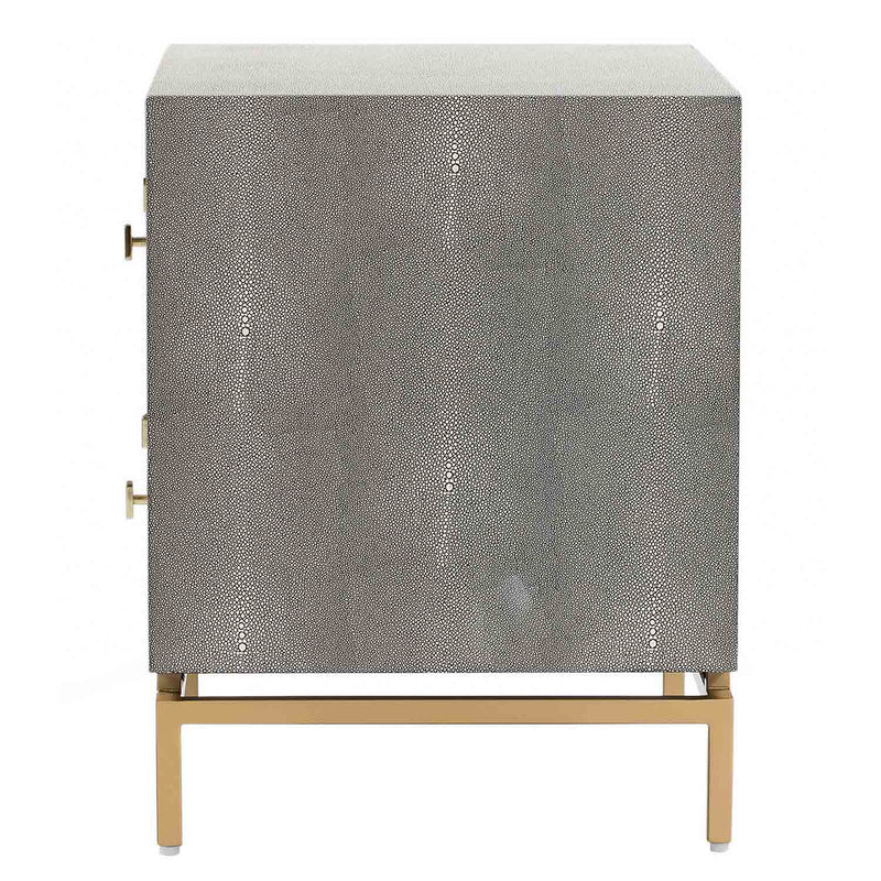 TOV Furniture Pesce Shagreen Nightstand