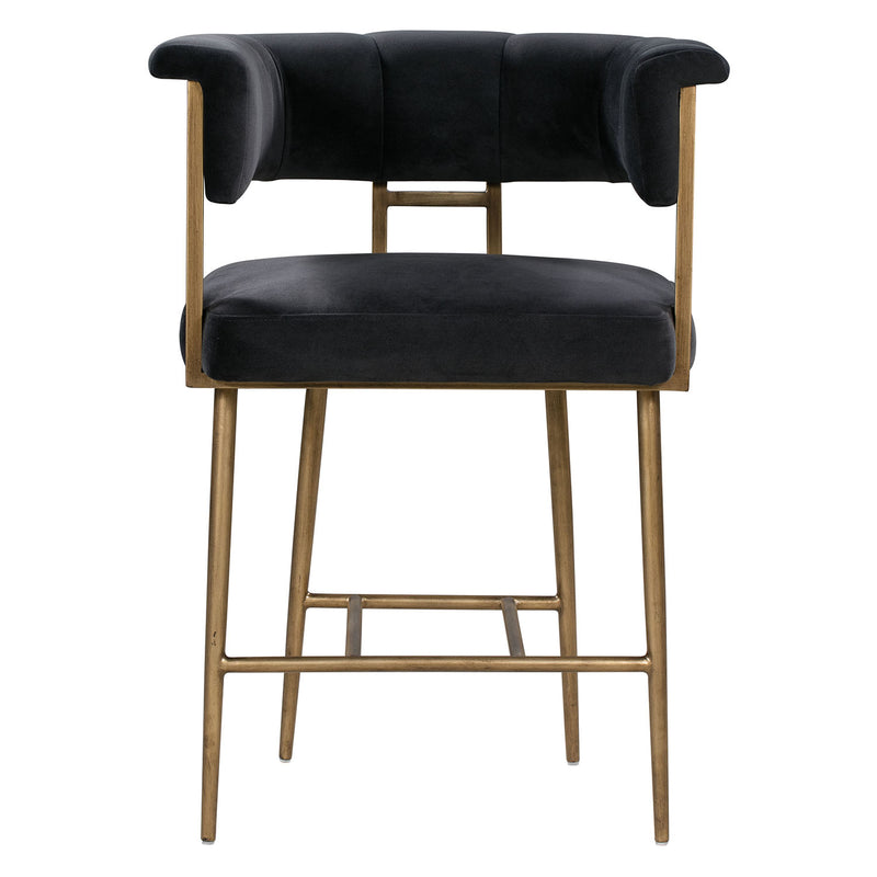 TOV Furniture Astrid Velvet Counter Stool