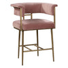 TOV Furniture Astrid Velvet Counter Stool