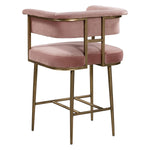 TOV Furniture Astrid Velvet Counter Stool