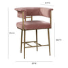 TOV Furniture Astrid Velvet Counter Stool