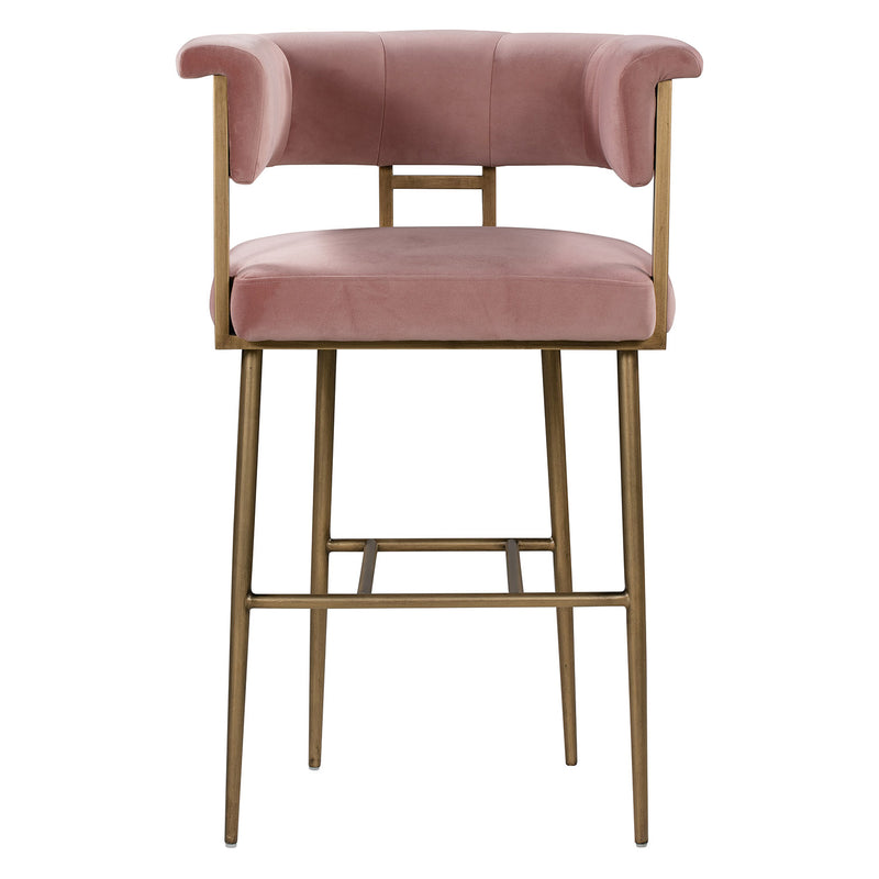 TOV Furniture Astrid Velvet Bar Stool