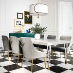 TOV Furniture Tabby Glossy Lacquer Dining Table