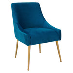 TOV Furniture Beatrix Pleated Velvet Side Chair