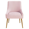 TOV Furniture Beatrix Pleated Velvet Side Chair