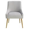 TOV Furniture Beatrix Pleated Velvet Side Chair