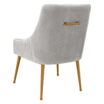 TOV Furniture Beatrix Pleated Velvet Side Chair