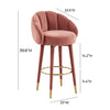 TOV Furniture Myla Swivel Bar Stool