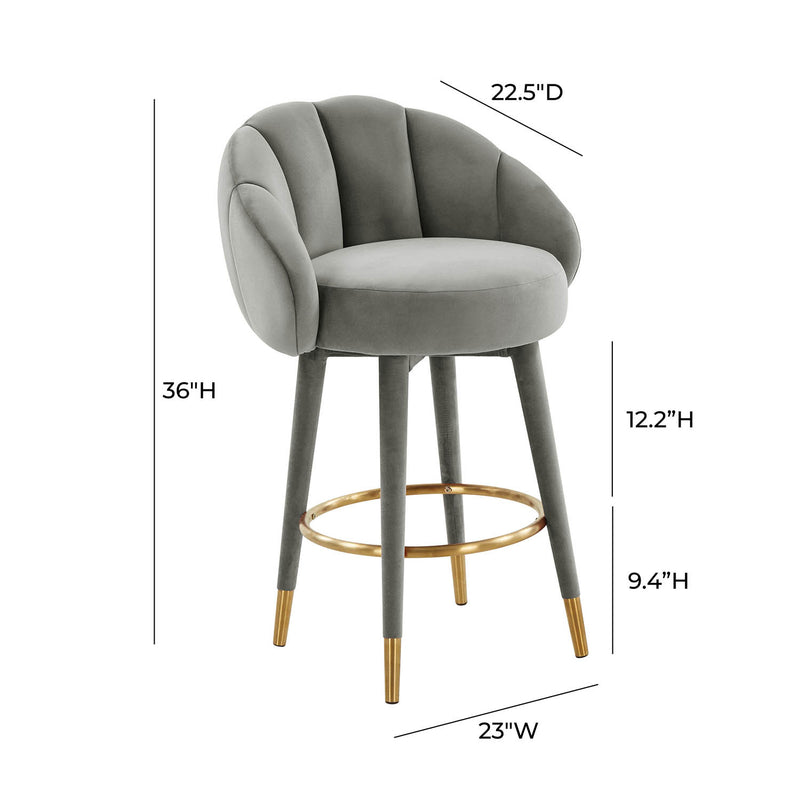 TOV Furniture Myla Swivel Counter Stool