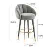 TOV Furniture Myla Swivel Bar Stool