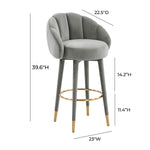 TOV Furniture Myla Swivel Bar Stool