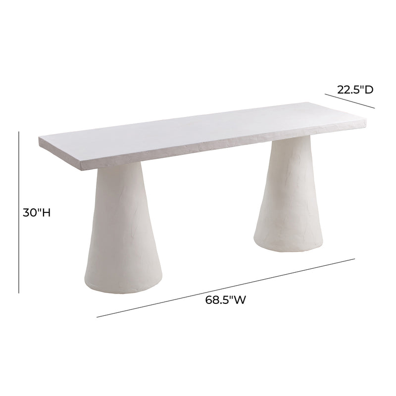 TOV Furniture Dayana Plaster Desk