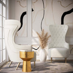 TOV Furniture Jezebel Velvet Wingback Chair