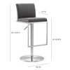 Bowie Stainless Steel Bar Stool