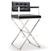 TOV Furniture Director Stainless Steel Bar Stool