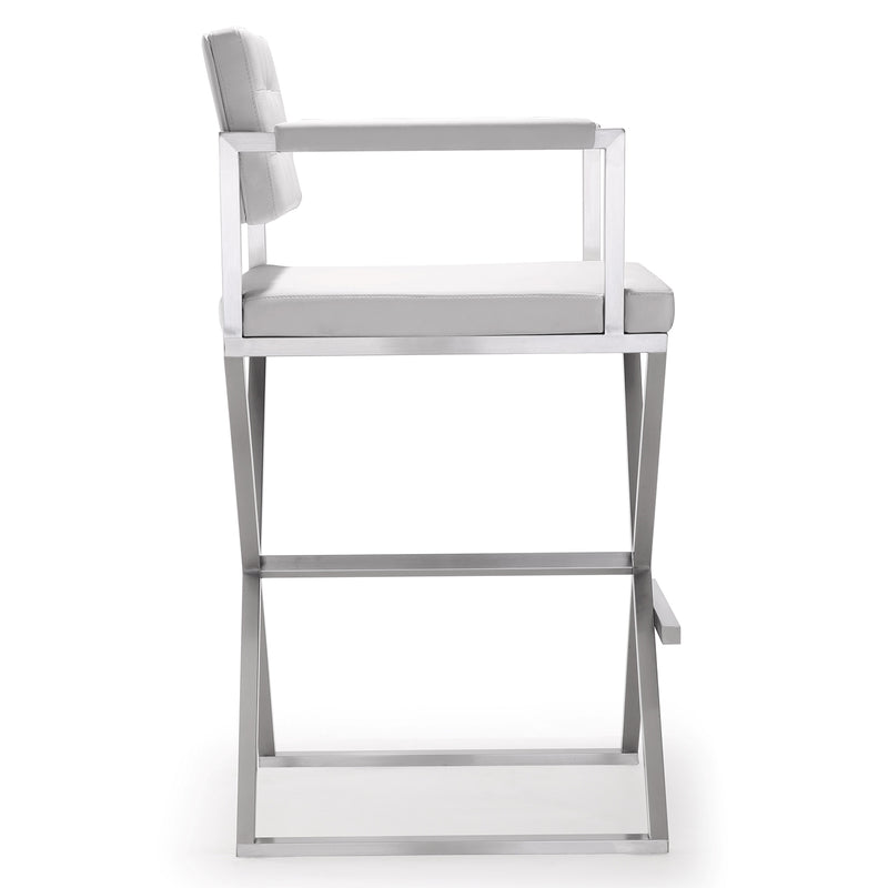 TOV Furniture Director Stainless Steel Bar Stool