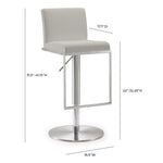 Bowie Stainless Steel Bar Stool