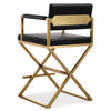 TOV Furniture Director Gold Counter Stool