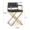 TOV Furniture Director Gold Counter Stool